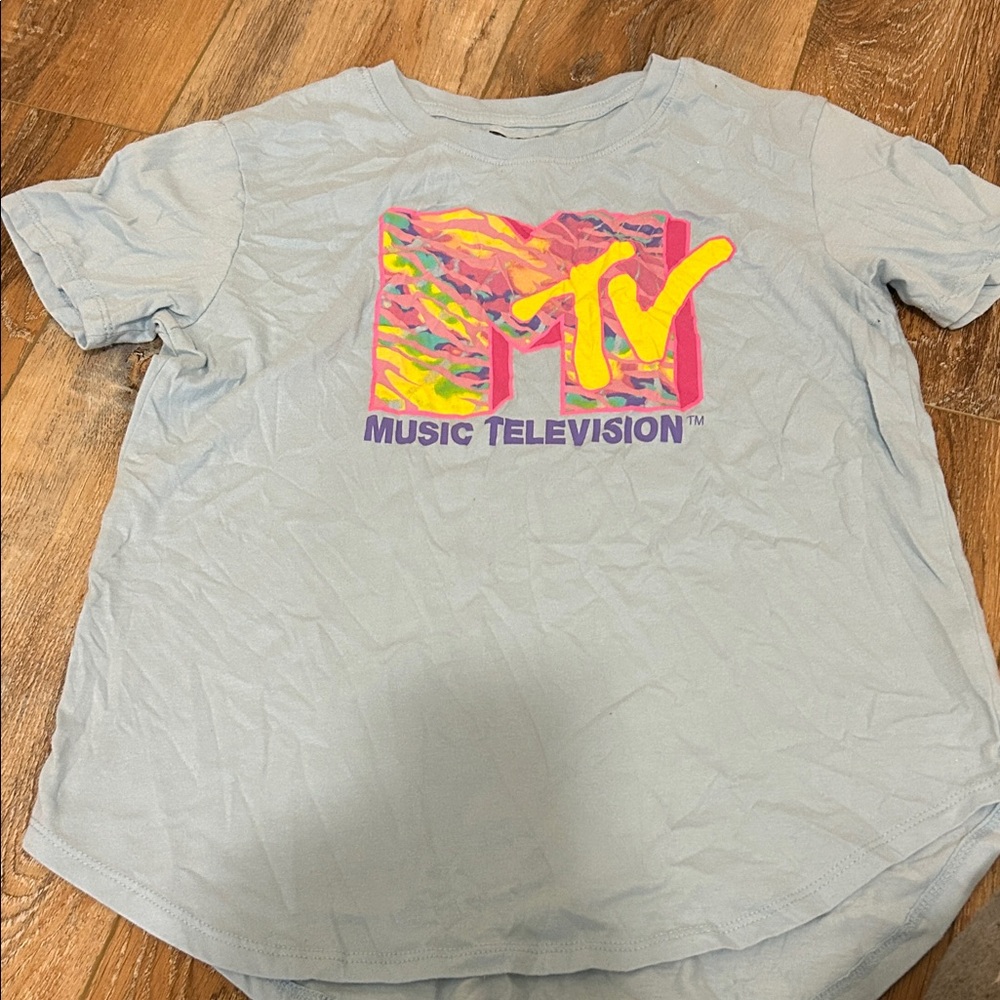 MTV Light Blue Short Sleeve Tee